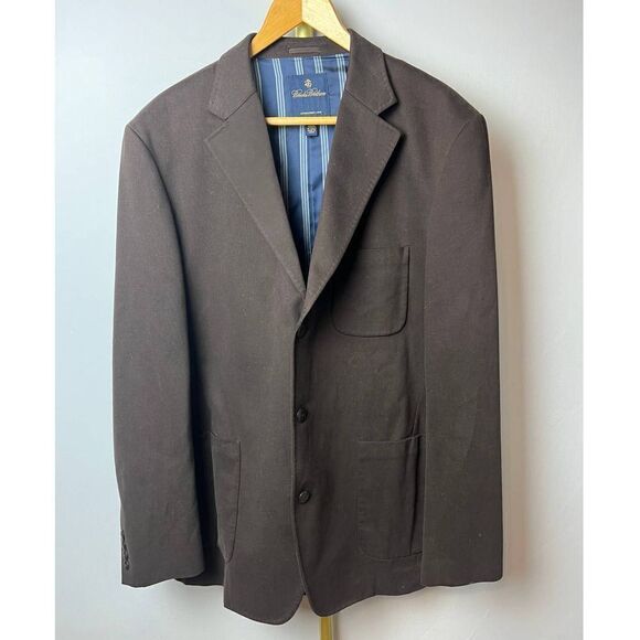 Brooks Brothers Brown Cotton Blazer Men's Sz. L - Picture 1 of 8